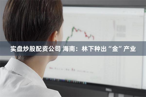 实盘炒股配资公司 海南：林下种出“金”产业